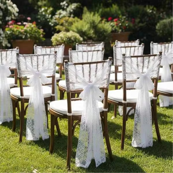 5pcs White Lace Table Runner, 14 X 120 Inch Rustic Vintage Floral Embroidered Tablecloth, Suitable For Wedding, Bridal Shower, Thanksgiving, Christmas, Baby Shower Party, Bohemian Style Lace Tablecloth Home Decor